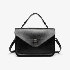 Oil-waxed Leather Vintage New Style Minimalist Fashionable Elegant Womens