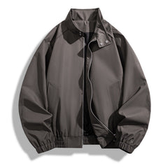 Stand Collar Jacket For Men Loose Casual Jacket