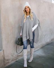 Women's cloak sweater knitted sweater