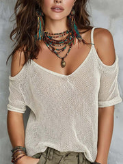 Arrival Versatile Off-shoulder Knit Womens Wear