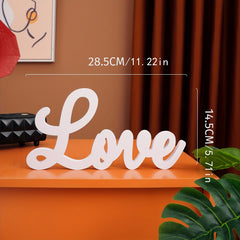 HOME LOVE Letter White HOME Art Decoration Ornaments