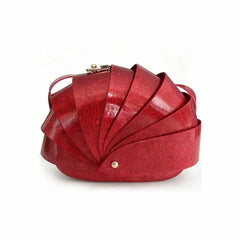 Leopard-print Patent Leather Womens Shoulder Bag