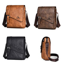 Men's Retro Casual Large-Capacity Crossbody Bag