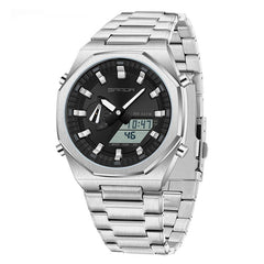 Dual-display Multi-function Summer-time Mens Watch