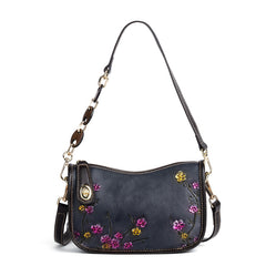 Retro First-Layer Cowhide Fashionable Simple Shoulder Bag