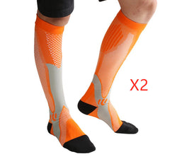 Chaussettes de compression pour hommes et femmes, coupe athlétique graduée idéale pour la course à pied, les voyages en avion, les chaussettes de récupération et de circulation d'endurance