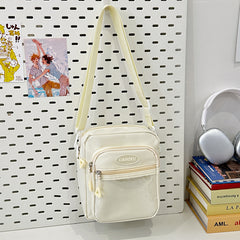 Crossbody Bag Girl Students' Personality Contrast Color