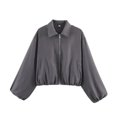 Hem-zip Jacket Baseball Uniform Coat Womens