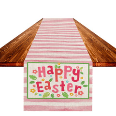 Easter Table Flag Linen Strong Durable Tablecloth Oil And Stain Proof