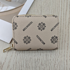 Simple And Stylish Single-zip Multi-cardholder Coin Purse