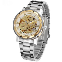 Openwork Gear Manual Mechanical Watch For Men