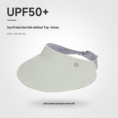 Wide-brimmed Brimless Sun Hat For Women UV-protective And Breathable