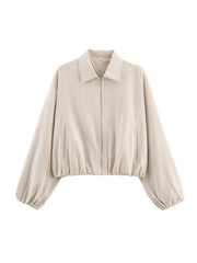 Hem-zip Jacket Baseball Uniform Coat Womens