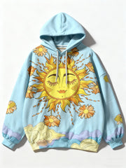 Fashion Casual Printed Polyester Sweater