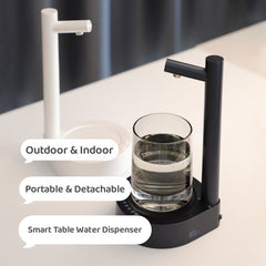 Distributeur d'eau de bureau électrique, distributeur automatique de bouteilles d'eau rechargeable, distributeur d'eau en gallons