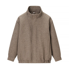 Casual Plaid Pilot Jacket Jacket For Women