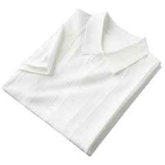 Men's Ice Silk Solid Color Short-Sleeve Top