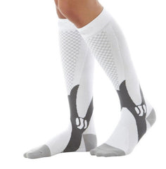 Chaussettes de compression pour hommes et femmes, coupe athlétique graduée idéale pour la course à pied, les voyages en avion, les chaussettes de récupération et de circulation d'endurance