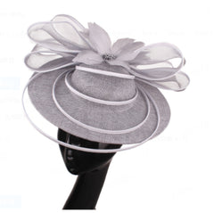 Bridal Hair Accessory - Feathered Fascinator for Wedding Banquets Parties and Photo Shoots