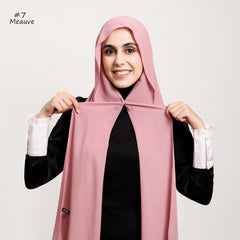 Solid-color High-quality Silky-soft Thick Chiffon With Built-in Magnets