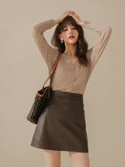 Women's Skirt With Western Style Sweater