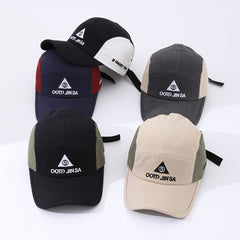Women's Embroidered Letter Triangle Pattern Adjustable Soft Cap With Simple And Versatile Style Baseball Cap Suitable For Outdoor Sun Protection And Hiking Outings