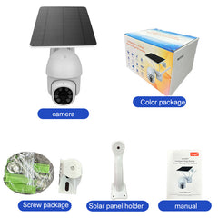 Graffiti Solar Surveillance Camera Outdoor Waterproof 4G Camera