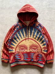 Fashion Casual Printed Polyester Sweater