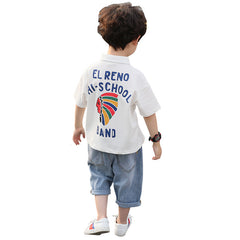 Boys Polo Shirt Jeans Suit Western Style