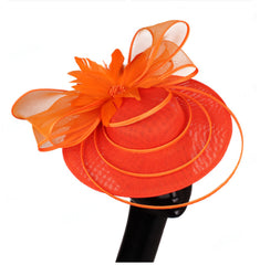 Bridal Hair Accessory - Feathered Fascinator for Wedding Banquets Parties and Photo Shoots
