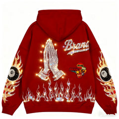 Fashion Casual Printed Polyester Sweater