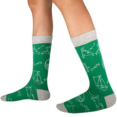 Colorful Math Printed Men's Socks