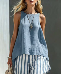Solid Color V-Neck Long-Sleeve Shirt Womens Loose-Fitting Button-Up Top