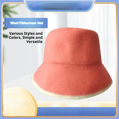 Thickened Absorbent Foldable Wool Felt Fisherman Hat