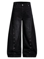 Eyelet Washed Scimitar Jeans