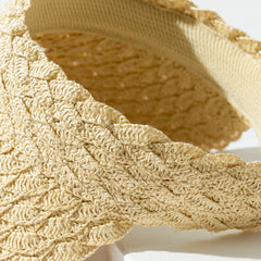 Summer And Spring Women's Wide-brimmed Sun-protective Casual Straw Hat Suitable For Outdoor Travel, Mountain Climbing And Daily Commuting