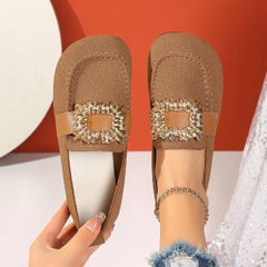 Square-toe Loafers With A Round Toe