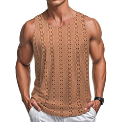 Round Neck Casual Beach Style Loose Vest