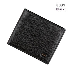Men's Anti-Scanning RFID High-Capacity Credit Card Holder Made From First-Layer Cowhide Leather