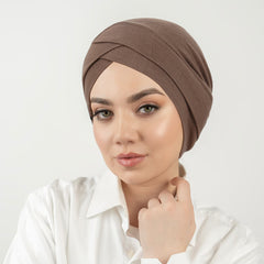 Womens Mercerized Cotton Forehead Band Hat