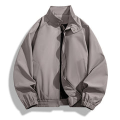 Stand Collar Jacket For Men Loose Casual Jacket