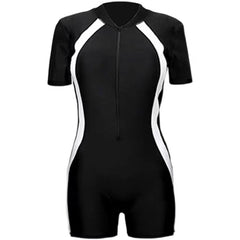 Boys And Girls Sun Protection Diving Sport Short Sleeve Training Suit Children's One-piece Swimwear