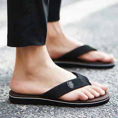 Fashion Slippers for Men Flip Flops Flat Sandals Summer Non-Slip Beach Slides Men Slippers Indoor House Shoes Man Male Slipper