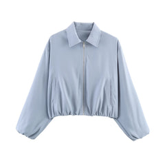 Hem-zip Jacket Baseball Uniform Coat Womens