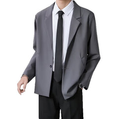 Men's Slim-Fit Fashionable Casual Suit Jacket