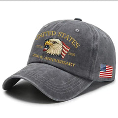 USA 250th Anniversary Cap Washed-Print Hat