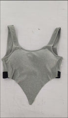 Solid color sports bra