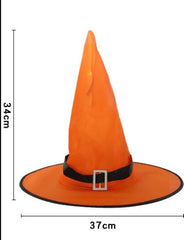 Halloween Decoration Witch Hat LED Lights Halloween Elf Ears Kids Home Party Decor Supplies Outdoor Tree Hanging Ornament