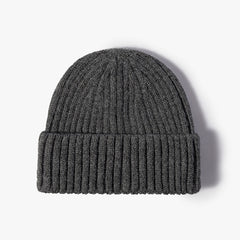 Knitted Cuff Short Fisherman Hat Mens Womens Winter Warm Beanie