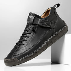 AutumnWinter Flat-Soled Casual Hand-Stitched Mens Shoes